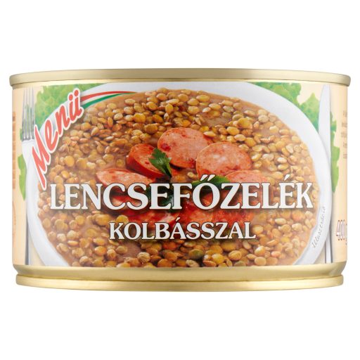 Menü lencsefőzelék kolbásszal 400 g