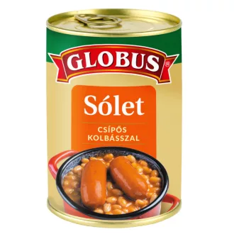 Globus készétel 400g sólet csípős kolbásszal