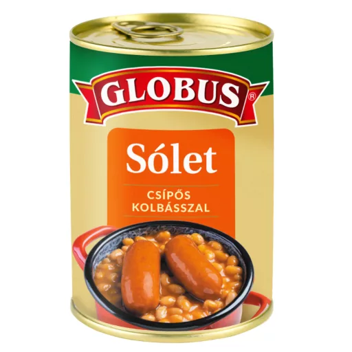 Globus készétel 400g sólet csípős kolbásszal