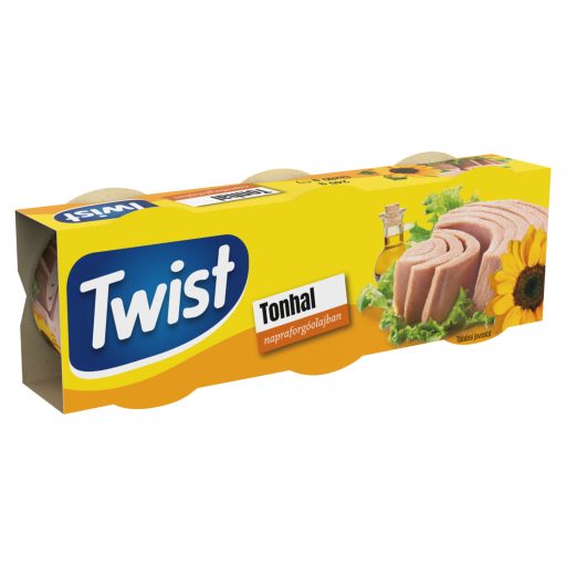 Twist tonhaltörzs napraforgóolajban 3 x 80 g (240 g)