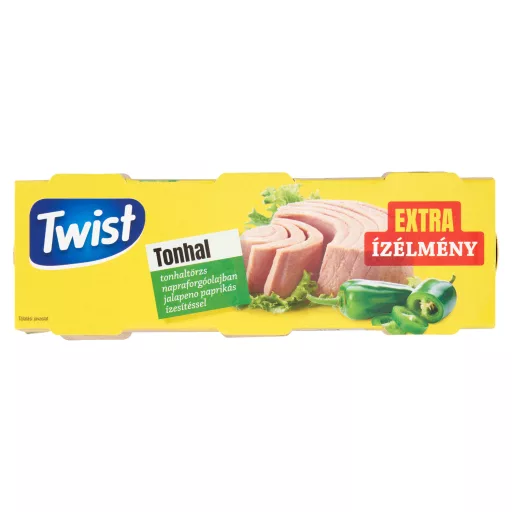 Twist tonhaltörzs napraforgóolajban jalapeno paprikás ízesítéssel 3 x 80 g (240 g)