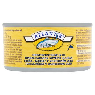 Atlantik tonhal darabok növényi olajban 185 g