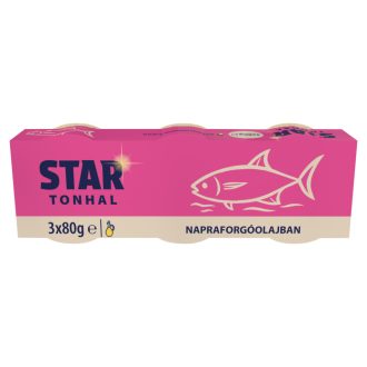 Star tonhal 3x80g/3x52g aprított, napraforgóolajban