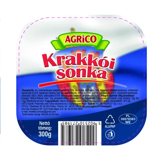Agrico sonka 300g krakkói