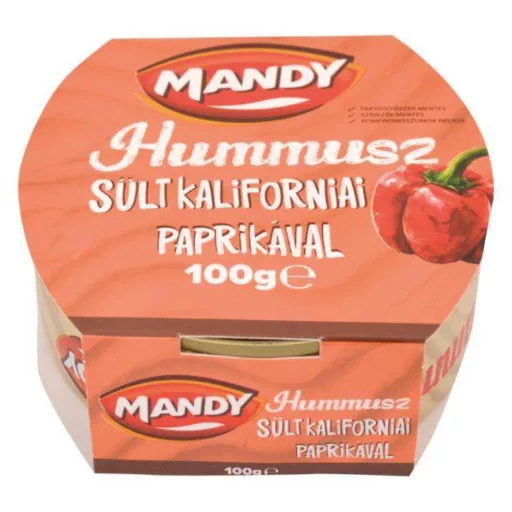 Mandy hummusz 100g sült kaliforniai paprikával