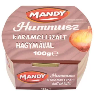 Mandy hummusz 100g karamellizált hagymával
