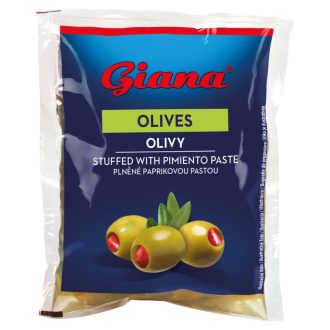  Giana zöld olívabogyó paprikakrémmel töltve sós lében 195 g