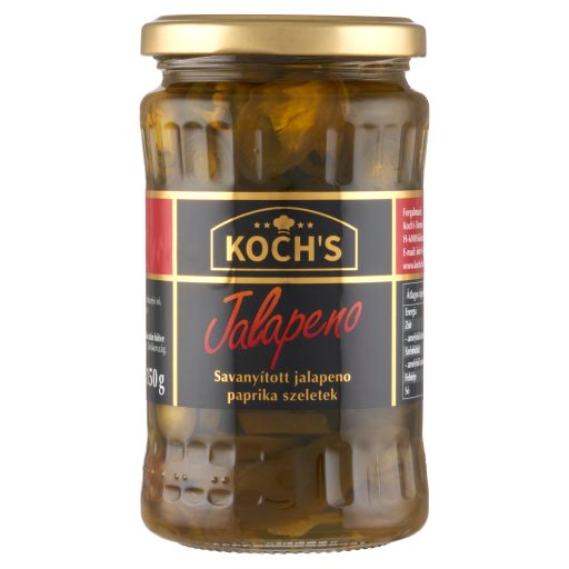 KOCH'S savanyított jalapeno paprika szeletek 350 g