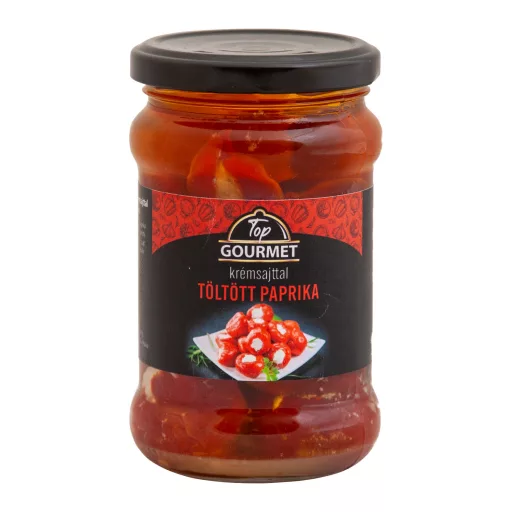 TOP GOURMET sajttal töltött Cseresznyepaprika 280 g
