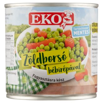 Eko zöldborsó bébirépával 400/265g