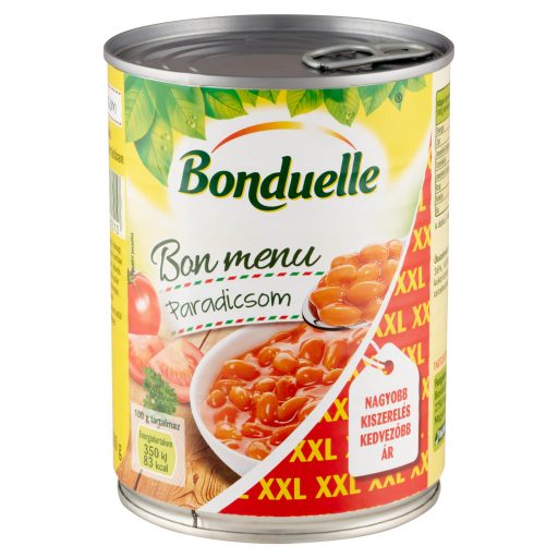 Bonduelle szószos bab 580g paradicsom Bon Menu Maxi