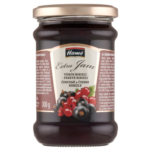 Hamé vörös ribizli-fekete ribizli extradzsem 300 g