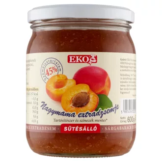 Eko sütésálló extradzsem 600g sárgabarack