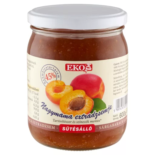 Eko sütésálló extradzsem 600g sárgabarack