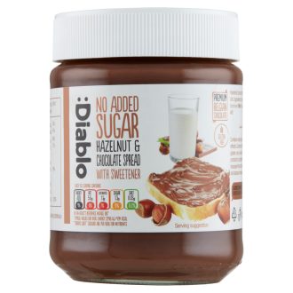   Diablo mogyorós csokoládé krém hozzáadott cukor nélkül, édesítőszerrel 350 g