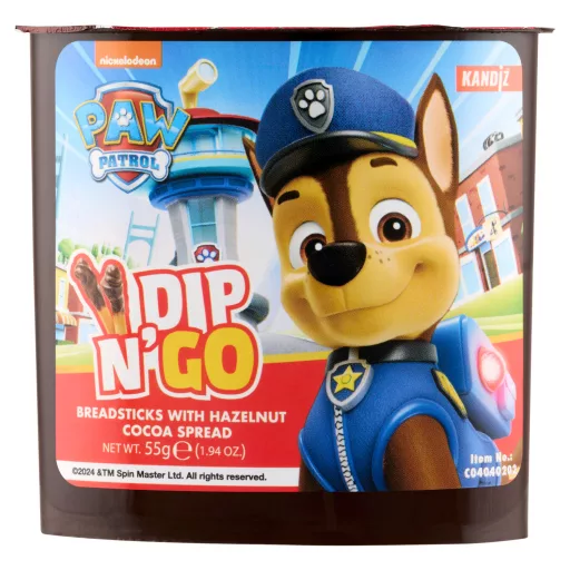 Paw Patrol Dip N' Go kenyérrudak mogyorós kakaóval 55 g