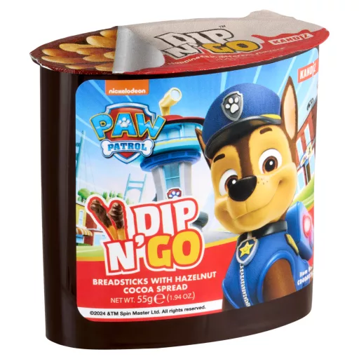 Paw Patrol Dip N' Go kenyérrudak mogyorós kakaóval 55 g