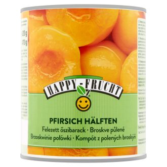 Happy Frucht hámozott, felezett őszibarack befőtt 820 g