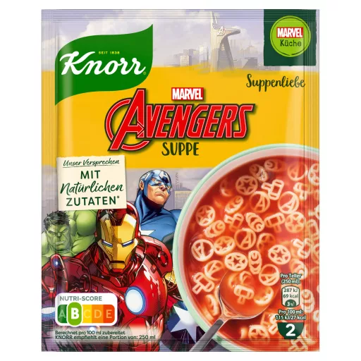Knorr paradicsomleves Bosszúállók inspirálta tésztával 41 g