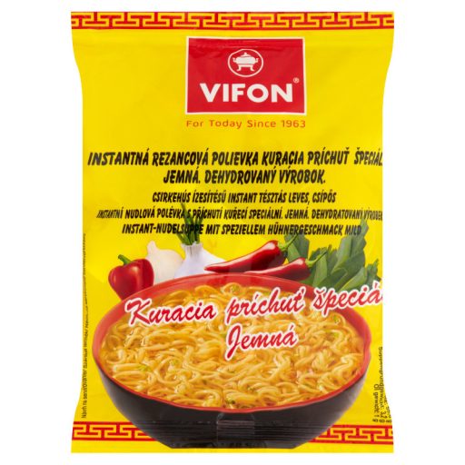 Vifon csípős, csirkehús ízesítésű instant tésztás leves 60 g