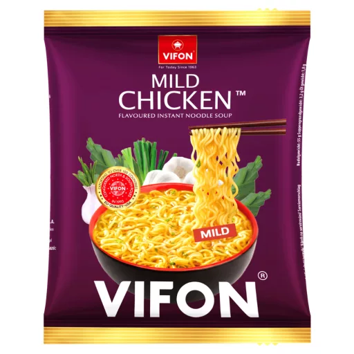 Vifon tyúkhús ízesítésű instant tésztás leves, enyhe fűszerezésű 60 g