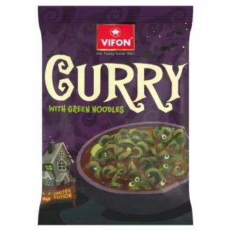   Vifon Limited Edition currys csirke ízesítésű, csípős instant leves zöld tésztával 70 g