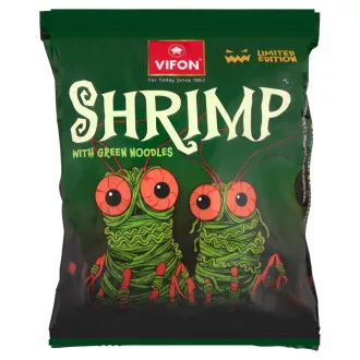   Vifon Limited Edition garnélás-csilis ízesítésű, nagyon csípős instant leves zöld tésztával 70 g