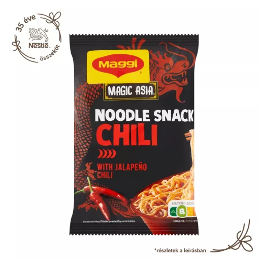 Maggi Magic Asia instant tészta chilis, ázsiai ízvilágú fűszerkeverékkel, napraforgóolajjal 62 g