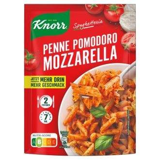   Knorr Spaghetteria Penne Pomodoro Mozzarella tészta paradicsomos mozzarellás szószban 181 g