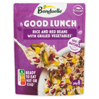   Bonduelle Good Lunch vörösbab, rizs, csemegekukorica, grillezett zöldségek keveréke 250 g