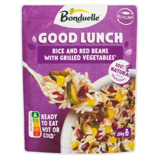 Bonduelle Good Lunch vörösbab, rizs, csemegekukorica, grillezett zöldségek keveréke 250 g