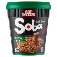   Nissin Cup Noodles Soba instant tészta búzalisztből teriyaki ízesítő szósszal 90 g