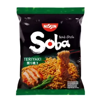Nissin Soba Wok Style instant tészta 110,4g teriyaki