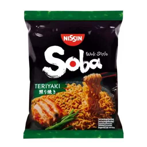 Nissin Soba Wok Style instant tészta 110,4g teriyaki