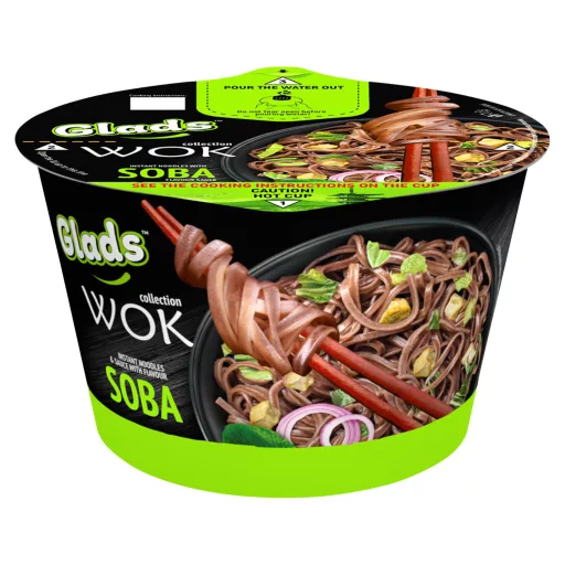 Glads Wok instant tésztaétel 95g Soba szósszal