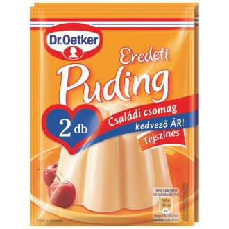   Dr. Oetker Eredeti pudingpor 2x40g tejszínes, családi csomag