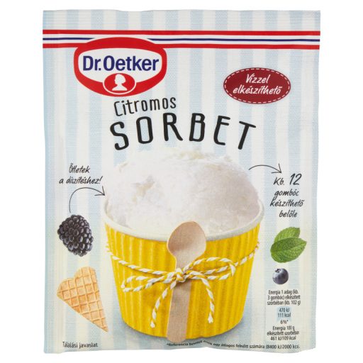 Dr. Oetker citromos szorbé alappor 108 g