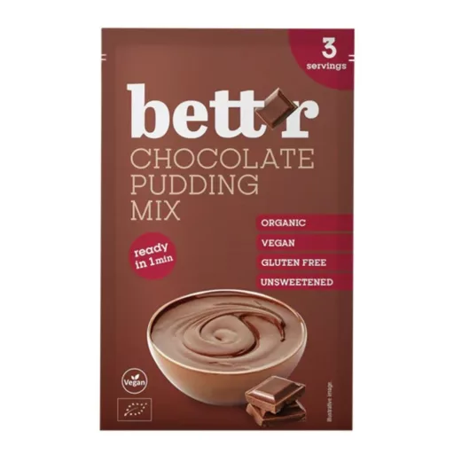 Bett'r pudingpor 30g csokis bio