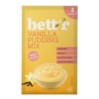 Bett'r pudingpor 30g vaníliás bio