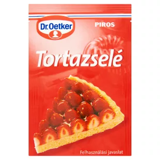 Dr. Oetker Tortazselé 12g piros