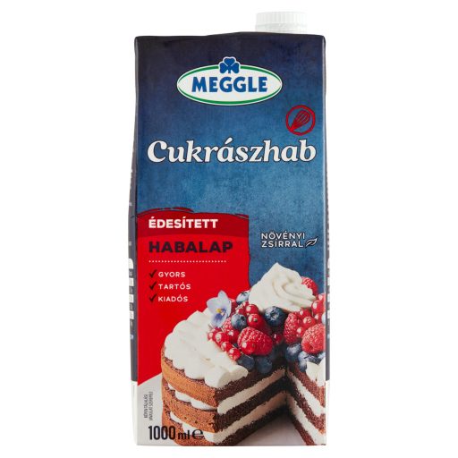 Meggle Cukrászhab édesített habalap 1000 ml
