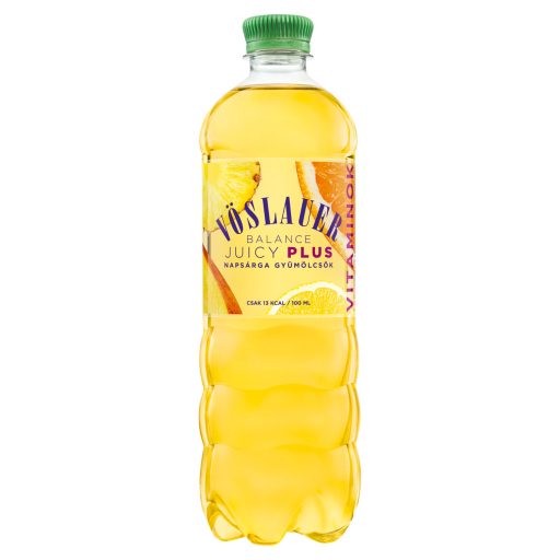 Vöslauer Balance Juicy Plus marakuja-ananász- és mangó ízű szénsavas üdítőital 0,75 l