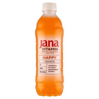   Jana Vitamin Happy narancs ízű szénsavmentes üdítőital cukorral és édesítőszerrel 500 ml