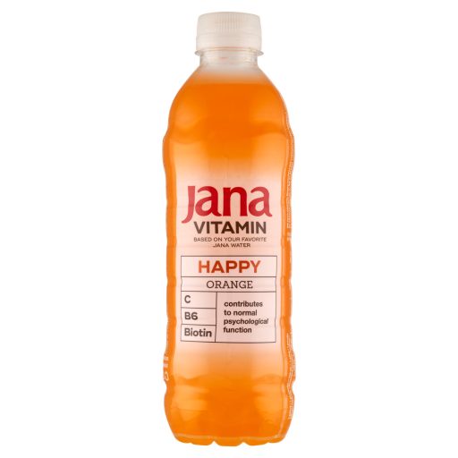 Jana Vitamin Happy narancs ízű szénsavmentes üdítőital cukorral és édesítőszerrel 500 ml
