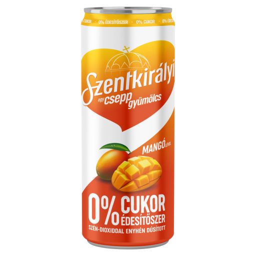 Szentkirályi Egy csepp gyümölcs mangó ízű szén-dioxiddal enyhén dúsított ital 250 ml