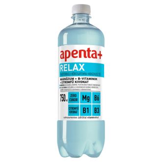   Apenta+ Relax feketeribizli-vörösáfonya-hibiszkusz ízű szénsavmentes üdítőital 750 ml