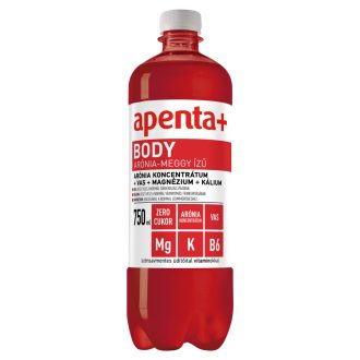   Apenta+ Body arónia-meggy ízű szénsavmentes energiamentes üdítőital édesítőszerekkel 750 ml