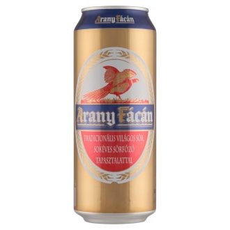 Arany Fácán világos sör 4% 500 ml