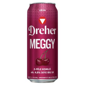   Dreher Meggy világos sör és meggy ízű ital keveréke 4% 0,5 l
