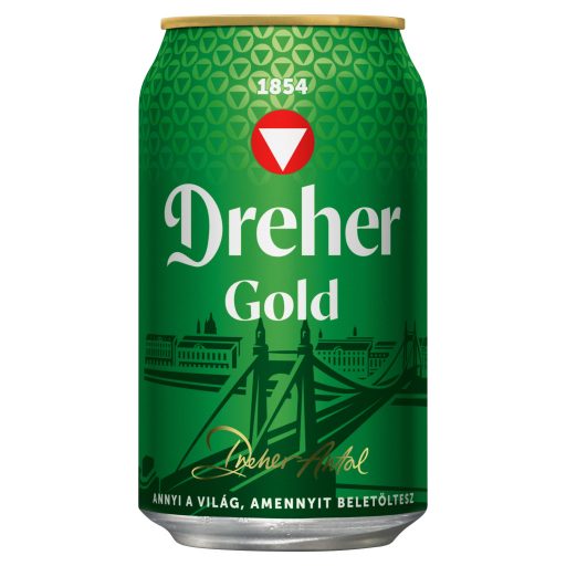 Dreher Gold minőségi világos sör 5% 0,33 l